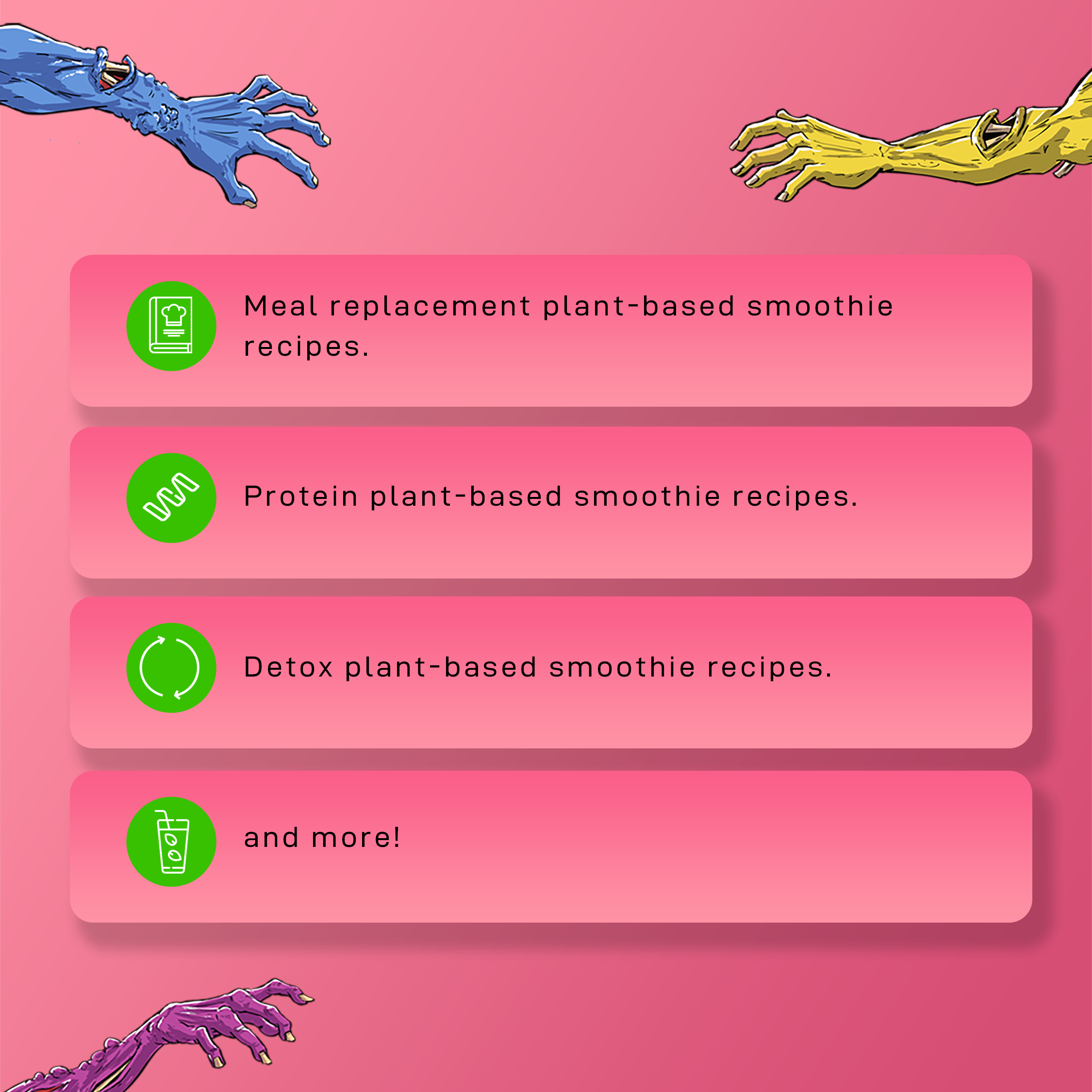 Plant Mutants Mutation: Plant-Based Smoothie Recipes🥤(DIGITAL DOWNLOAD)