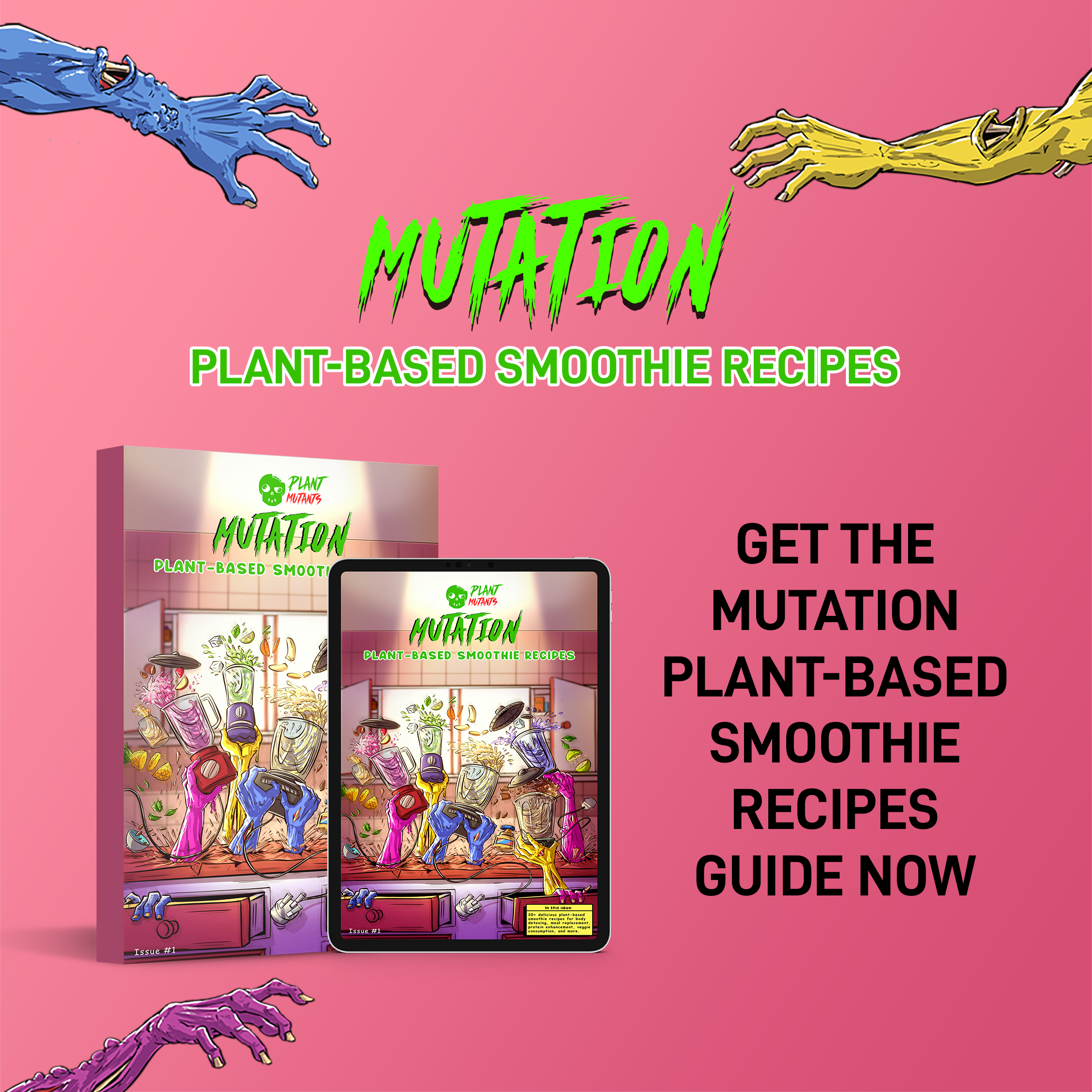 Plant Mutants Mutation: Plant-Based Smoothie Recipes🥤(DIGITAL DOWNLOAD)