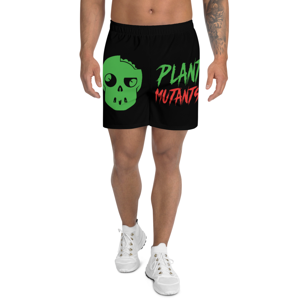 Plant Mutants Logo Men's Athletic Black Shorts