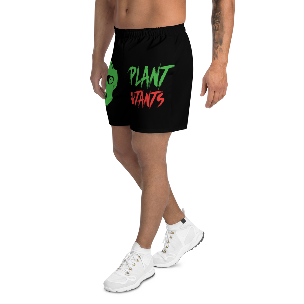 Plant Mutants Logo Men's Athletic Black Shorts