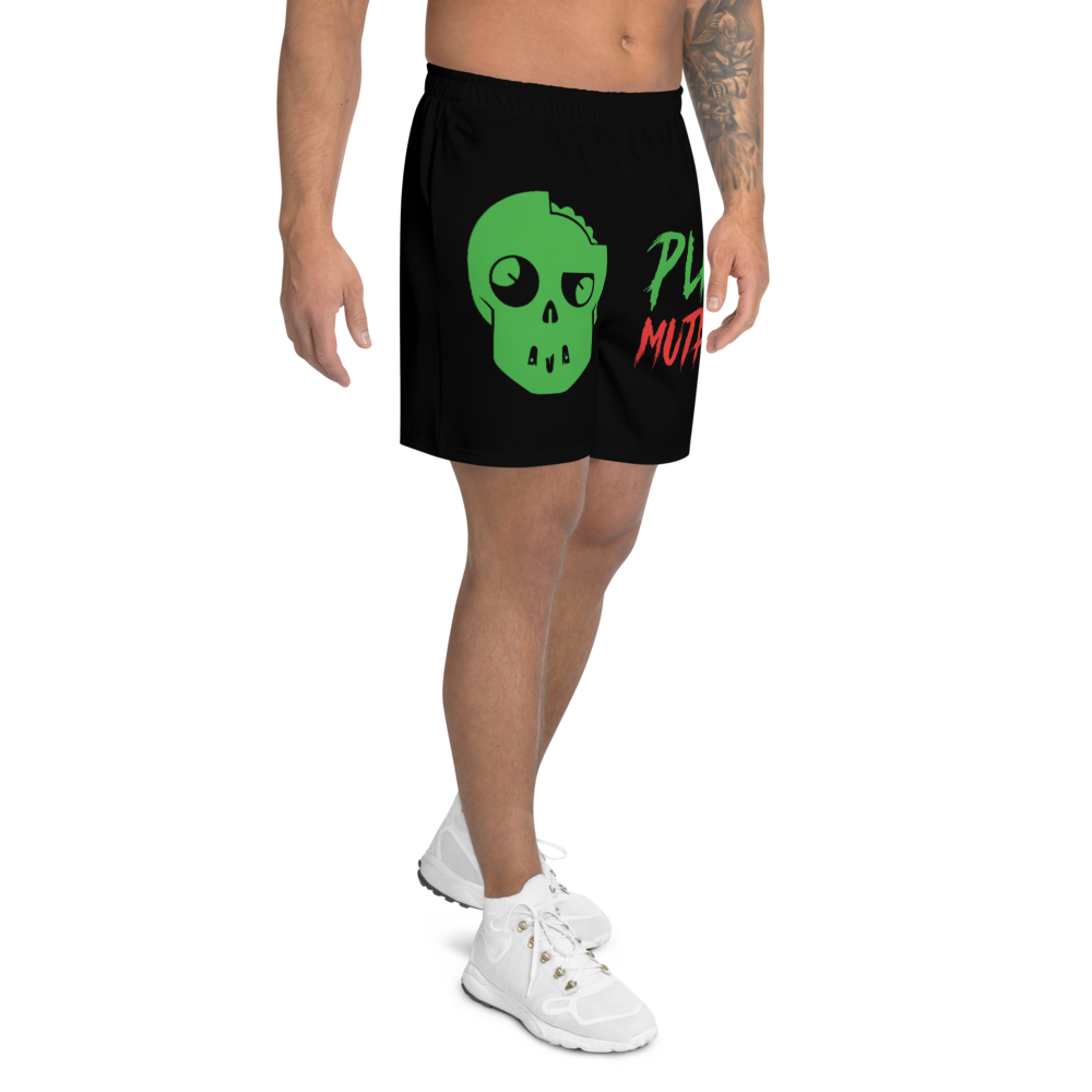 Plant Mutants Logo Men's Athletic Black Shorts