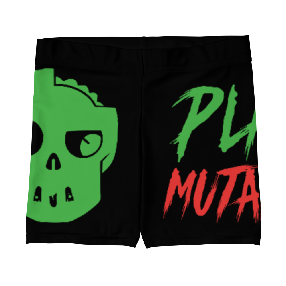 Plant Mutants Logo Black Women's Stretch Shorts