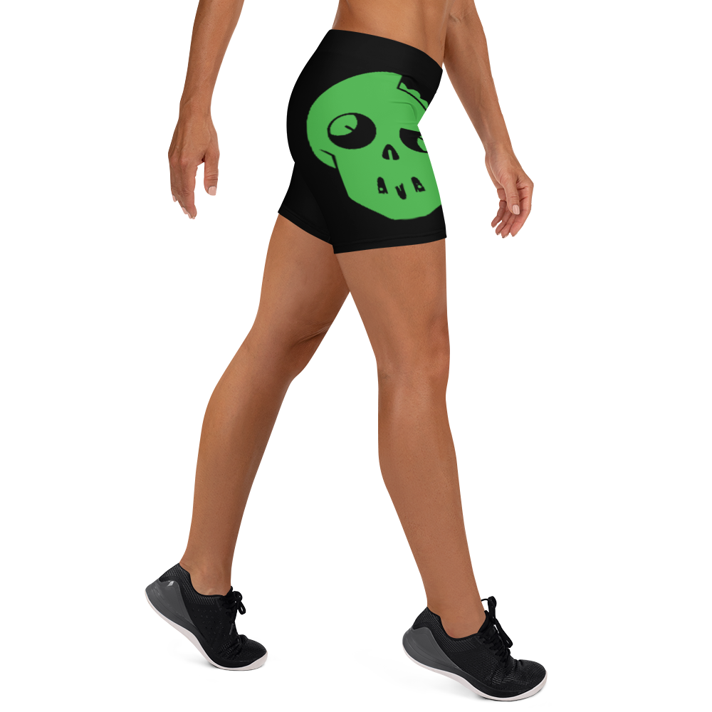 Plant Mutants Logo Black Women's Stretch Shorts