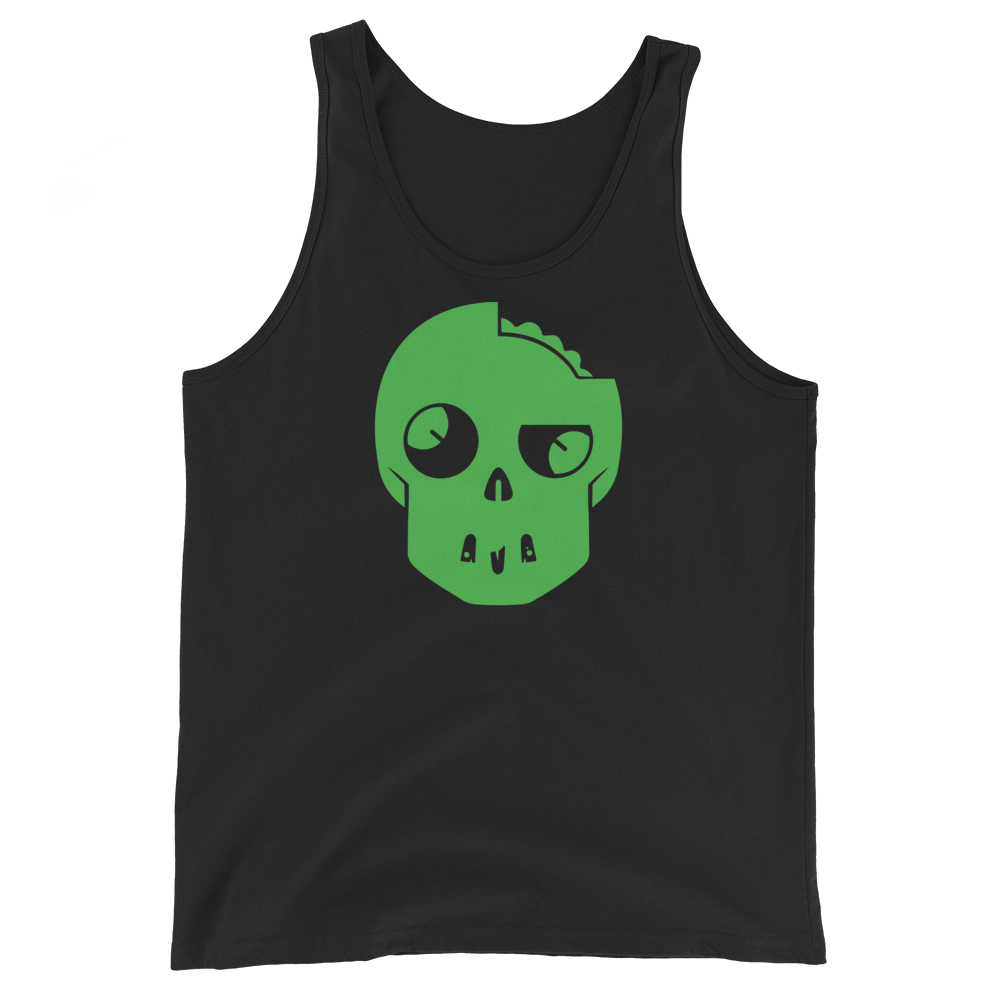 Plant Mutants Skull Unisex Black Tank Top